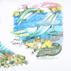 Vintage (Oneita) - White Sea World T-Shirt 1990s Large Vintage Retro