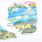 Vintage (Oneita) - White Sea World T-Shirt 1990s Large Vintage Retro