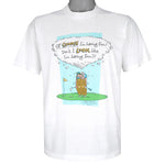 Vintage (HMK) - Of Course I'm Having Fun Golfing Cartoon T-Shirt 1990s Medium