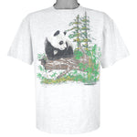 Vintage - Giant Panda Animal Print T-Shirt 1990s X-Large