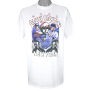 MLB - New York Yankees, Subway Shadown T-Shirt 2000 X-Large Vintage Retro Baseball