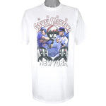 MLB - New York Yankees, Subway Shadown T-Shirt 2000 X-Large Vintage Retro Baseball