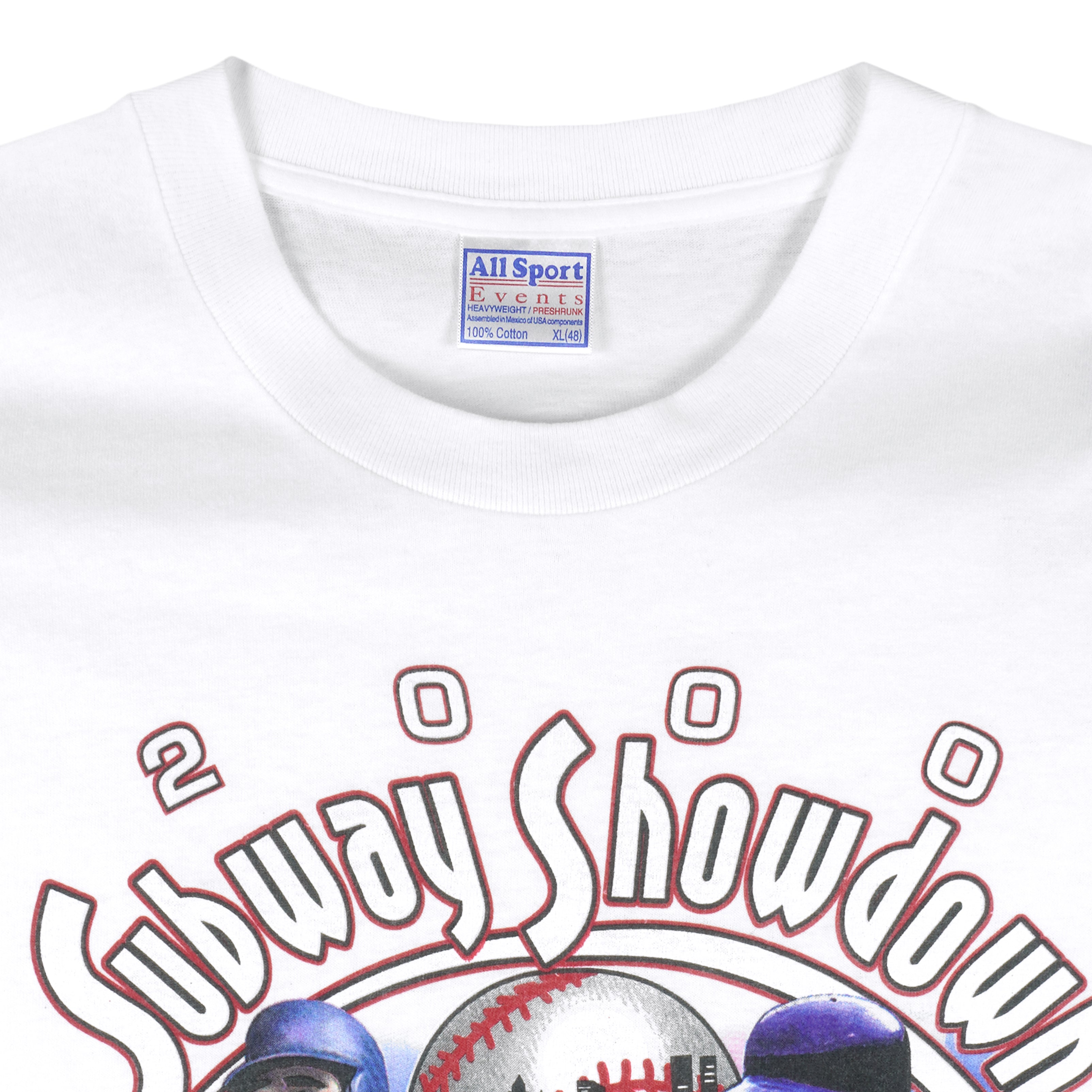 MLB - New York Yankees, Subway Shadown T-Shirt 2000 X-Large Vintage Retro Baseball