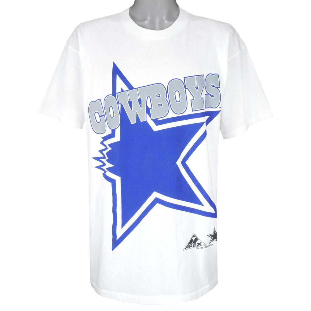 NFL (Apex) - Dallas Cowboys Big Logo T-Shirt 1994 X-Large Vintage Retro Football