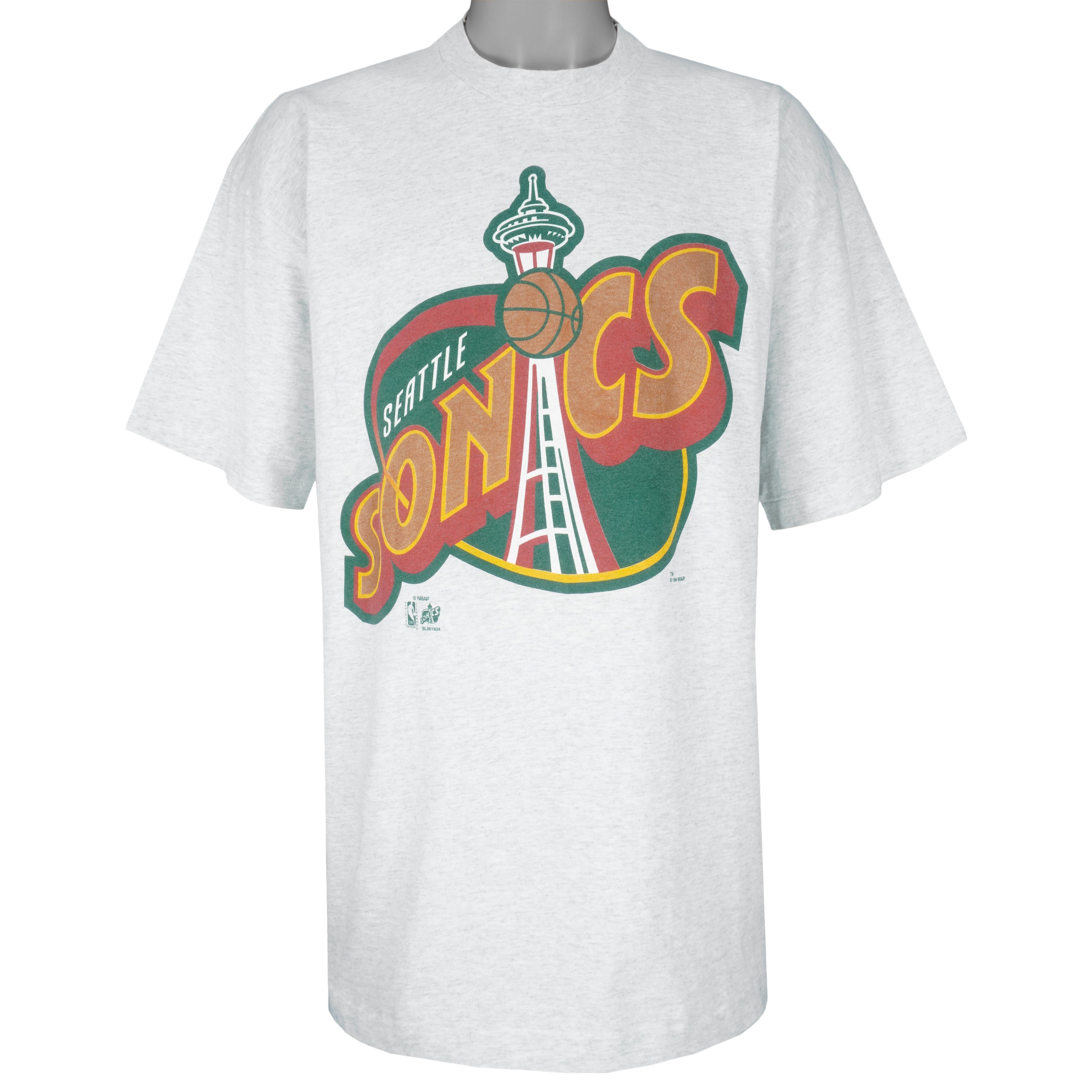 Vintage NBA (Salem) - Seattle SuperSonics Big Logo T-Shirt