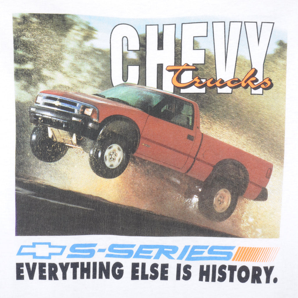Vintage (Hanes) - Chevy Trucks S-Series T-Shirt 1990s X-Large Chevrolet Retro