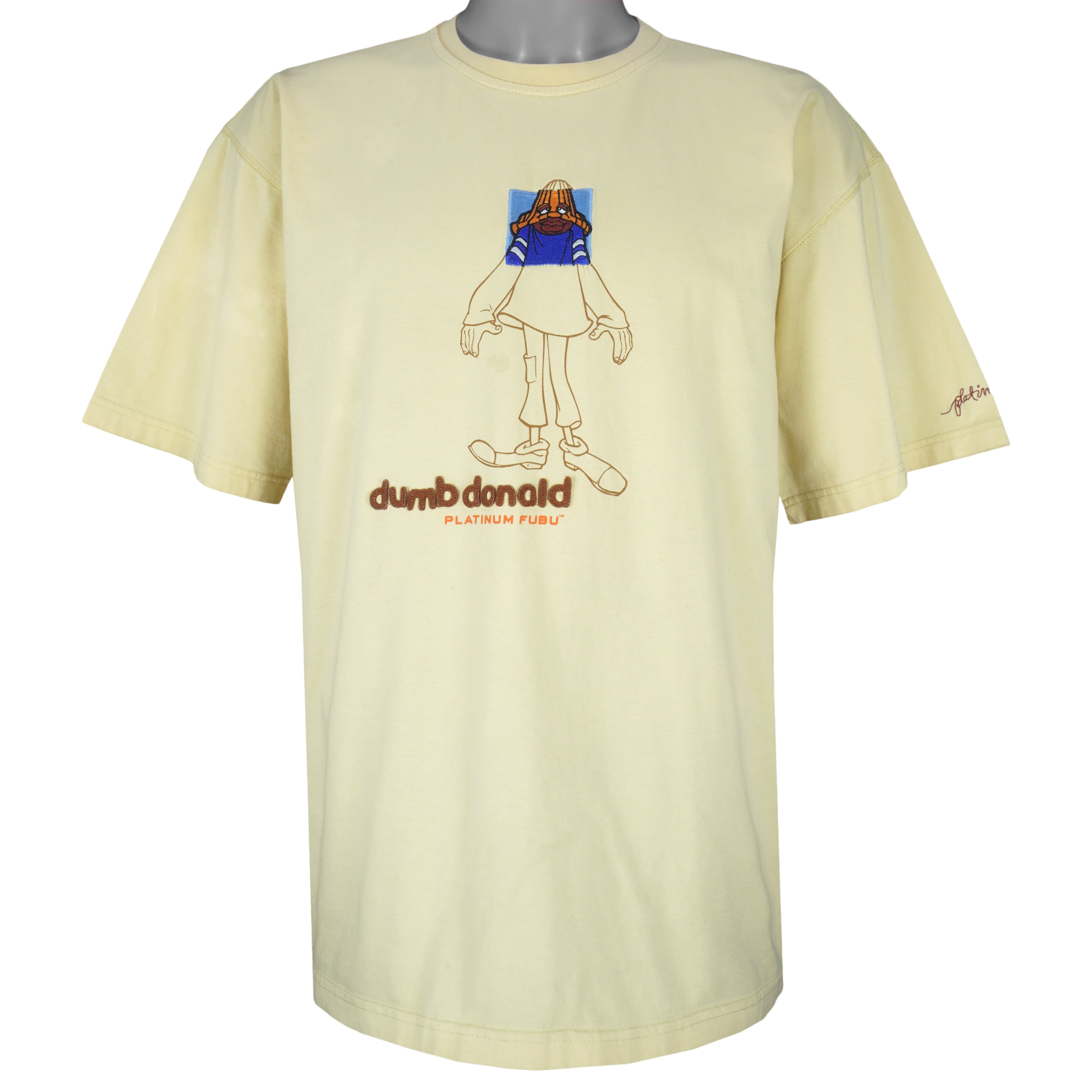 Vintage Fubu - Dumb Donald Platinum T-Shirt 1990s X-Large