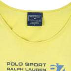 Ralph Lauren - Yellow Polo Sport Sleeveless T-Shirt 1990s Large Vintage Retro
