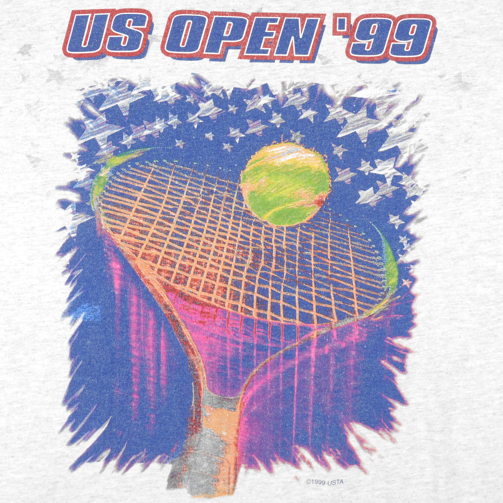Vintage (Usta) - Tennis US Open T-Shirt 1999 Large Vintage Retro