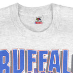 NFL - Grey Buffalo Bills Big Spell-Out T-Shirt 1992 X-Large Vintage Retro Football