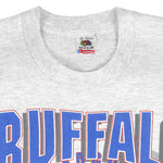 NFL - Grey Buffalo Bills Big Spell-Out T-Shirt 1992 X-Large Vintage Retro Football
