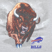 NFL - Grey Buffalo Bills Big Logo T-Shirt 2001 Medium Vintage Retro Football