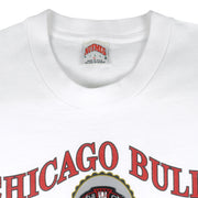 NBA (Nutmeg) - Chicago Bulls NBA World Champions T-Shirt 1990s X-Large Vintage Retro Basketball