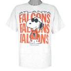 NFL - Atlanta Falcons X Snoopy Peanuts T-Shirt 1990s X-Large Vintage Retro Football