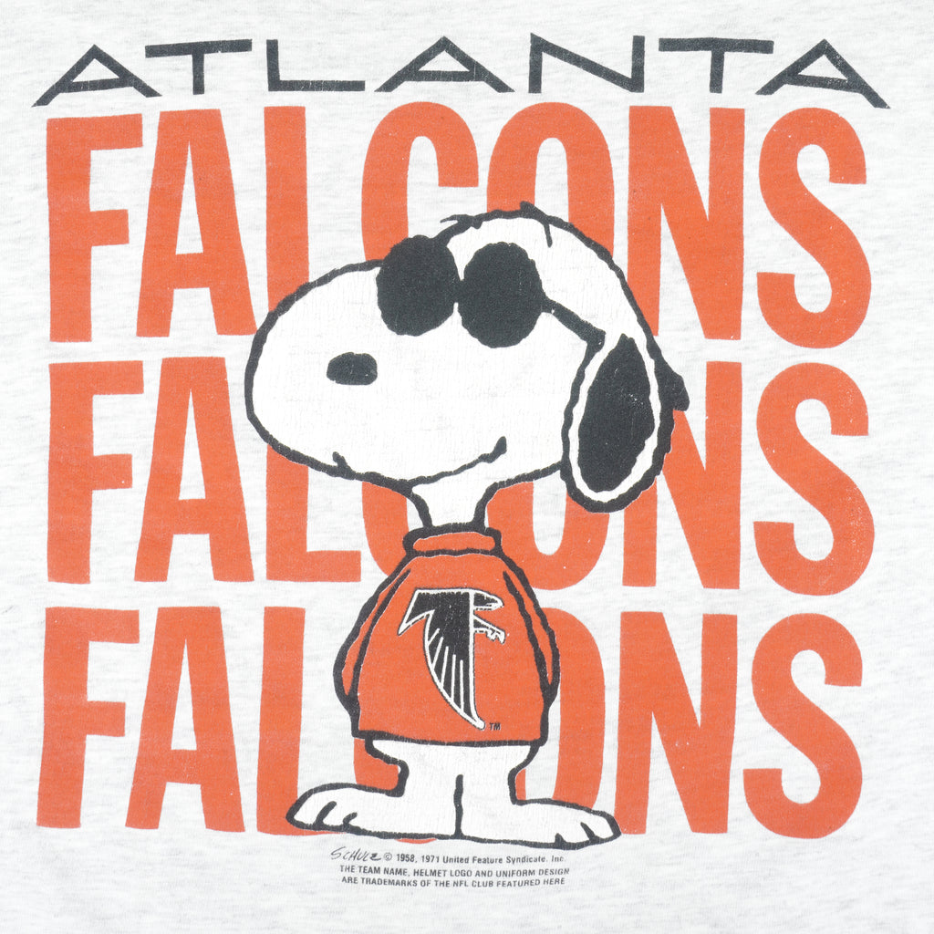 NFL - Atlanta Falcons X Snoopy Peanuts T-Shirt 1990s X-Large Vintage Retro Football