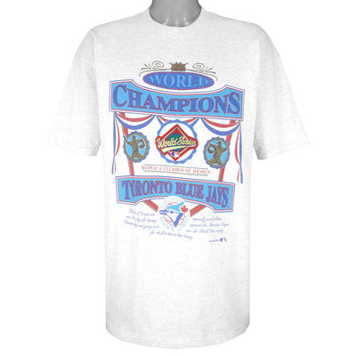 MLB (Nutmeg) - Toronto Blue Jays, World Series Champs T-shirt 1990s X-Large