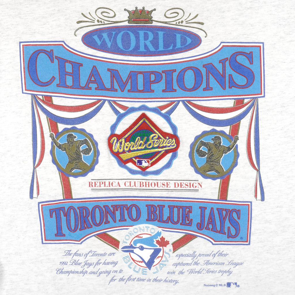 MLB - Toronto Blue Jays, World Series Champs T-shirt 1990s X-Large Vintage Retro Baseball