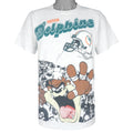 NFL - Miami Dolphins X Taz T-Shirt 1990s Large Vintage Retro Football