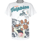 NFL - Miami Dolphins X Taz T-Shirt 1990s Large Vintage Retro Football