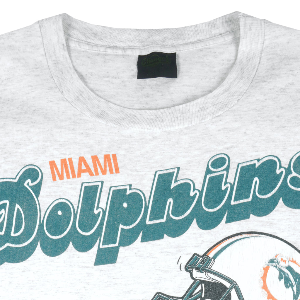 NFL - Miami Dolphins X Taz T-Shirt 1990s Large Vintage Retro Football