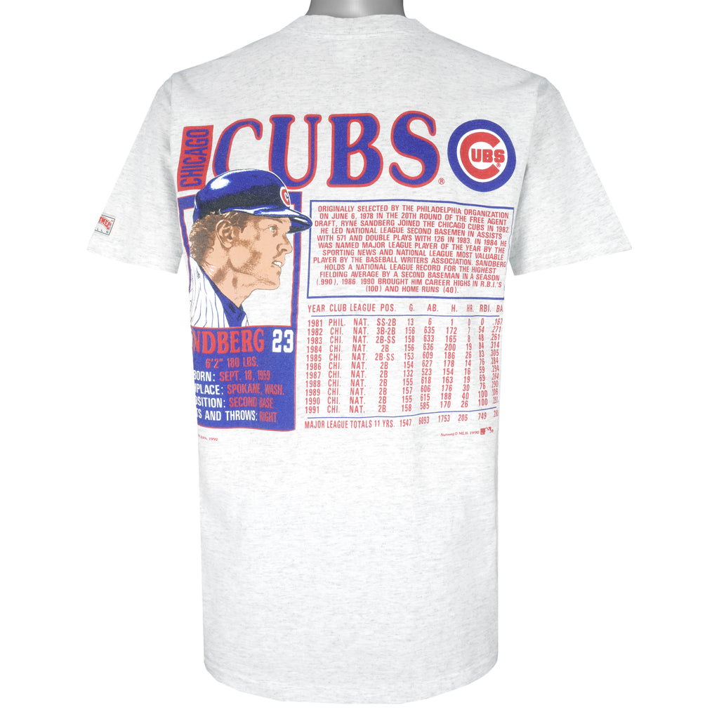 MLB - Chicago Cubs, Ryne Sandberg T-Shirt 1992 X-Large Vintage Retro Baseball