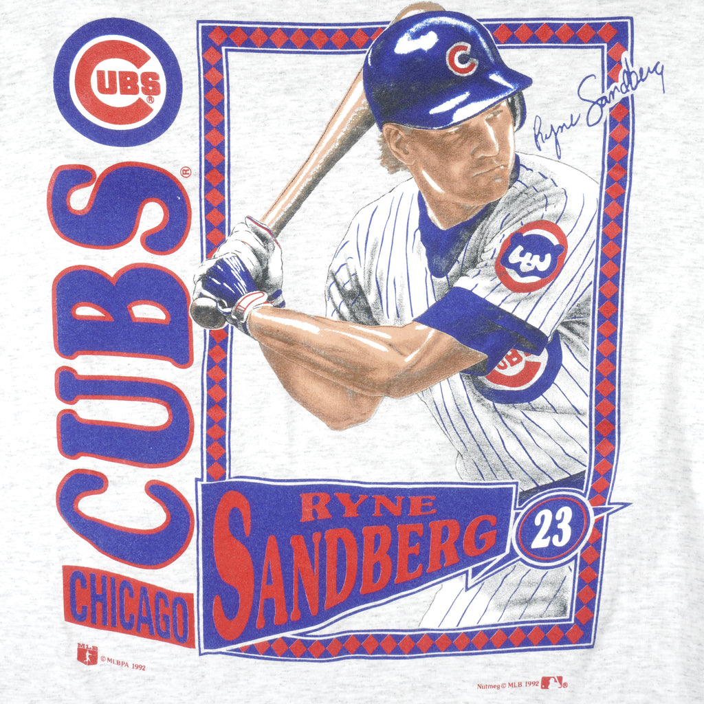 MLB - Chicago Cubs, Ryne Sandberg T-Shirt 1992 X-Large Vintage Retro Baseball