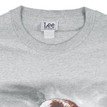 NFL (Lee) - Grey Buffalo Bills Big Logo T-Shirt 2001 Medium Vintage Retro Football