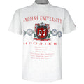 NCAA - Indiana University Hoosiers Embroidered T-Shirt 1990s Medium Vintage Retro College