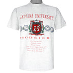 NCAA - Indiana University Hoosiers Embroidered T-Shirt 1990s Medium Vintage Retro College