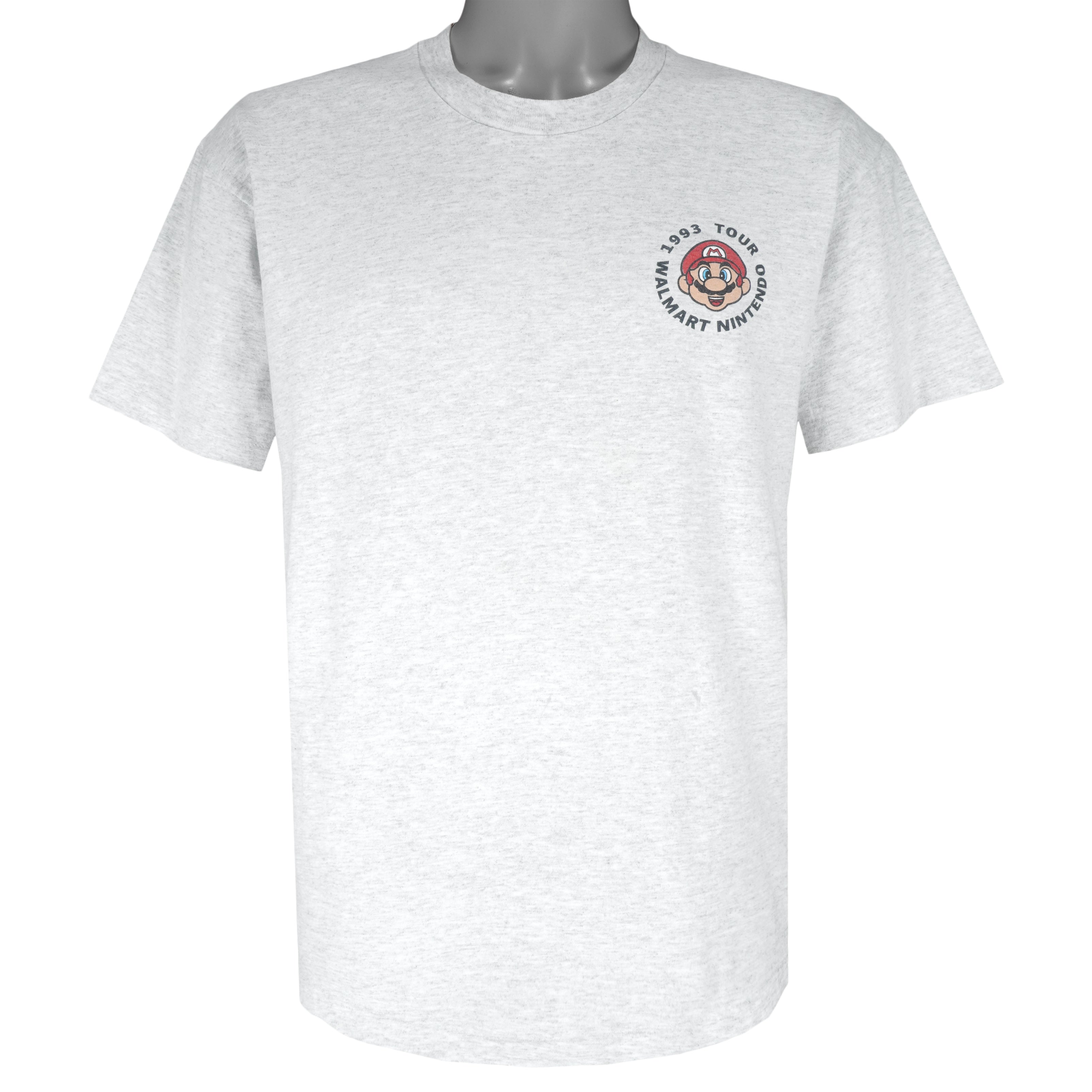 Vintage (Hanes) - Wall-Mart Nintendo T-Shirt 1990s Large Vintage Retro
