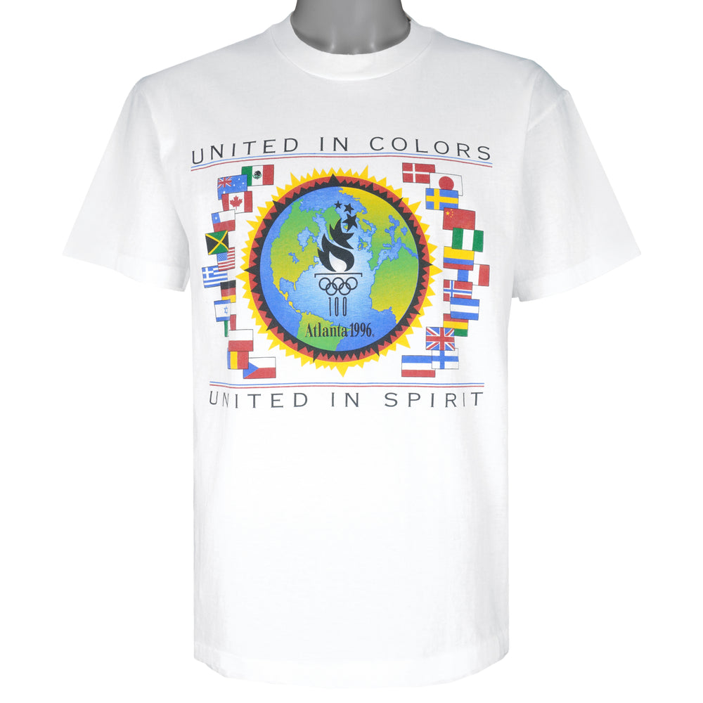Vintage (Hanes) - United in Colours, Atlanta T-Shirt 1996 Large Vintage Retro