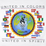 Vintage (Hanes) - United in Colours, Atlanta T-Shirt 1996 Large Vintage Retro