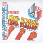 NBA (Trench) - Portland Trail Blazers T-Shirt 1990 X-Large Vintage Retro