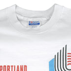 NBA (Trench) - Portland Trail Blazers T-Shirt 1990 X-Large Vintage Retro