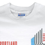 NBA (Trench) - Portland Trail Blazers T-Shirt 1990 X-Large Vintage Retro
