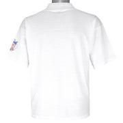 MLB (Caribe) - New York Mets Spell-Out T-Shirt 1989 Large Vintage Retro Baseball