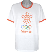 Vintage - Calgary Olympics T-Shirt 1988 X-Large Vintage Retro