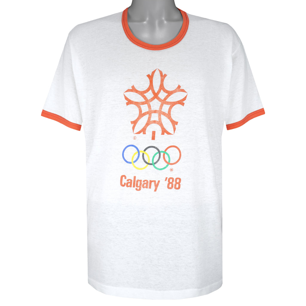 Vintage - Calgary Olympics T-Shirt 1988 X-Large Vintage Retro