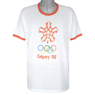 Vintage - Calgary Winter Olympics Single Stitch T-Shirt 1988 X-Large