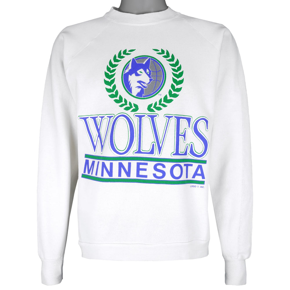 NBA (Logo 7) -  Minnesota Timberwolves Sweatshirt 1990s X-Large Vintage Retro Basketball