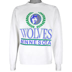 NBA (Logo 7) -  Minnesota Timberwolves Sweatshirt 1990s X-Large Vintage Retro Basketball
