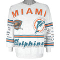 NFL - Miami Dolphins Spell-Out Crew Neck Sweatshirt 1990s X-Large Vintage Retro Football