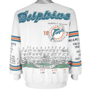 NFL - Miami Dolphins Spell-Out Crew Neck Sweatshirt 1990s X-Large Vintage Retro Football