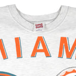 NFL - Miami Dolphins Spell-Out Crew Neck Sweatshirt 1990s X-Large Vintage Retro Football