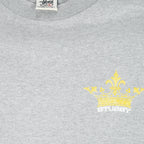 Stussy - Grey Spell-Out T-Shirt 1990s Large Vintage Retro