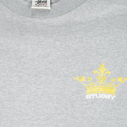 Stussy - Grey Spell-Out T-Shirt 1990s Large Vintage Retro