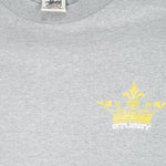 Stussy - Grey Spell-Out T-Shirt 1990s Large Vintage Retro