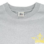 Stussy - Grey Spell-Out T-Shirt 1990s Large Vintage Retro