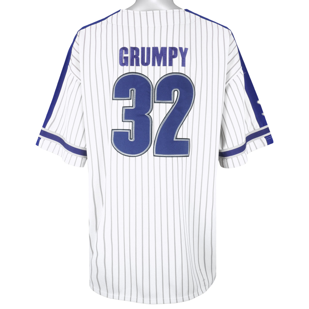 Disney - White Grumpy Baseball Jersey T-Shirt 1990s X-Large  Vintage Retro Baseball