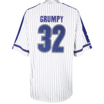 Disney - White Grumpy Baseball Jersey T-Shirt 1990s X-Large  Vintage Retro Baseball